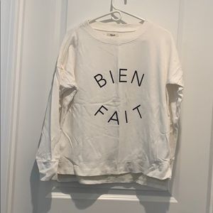 Madewell crew neck sweatshirt